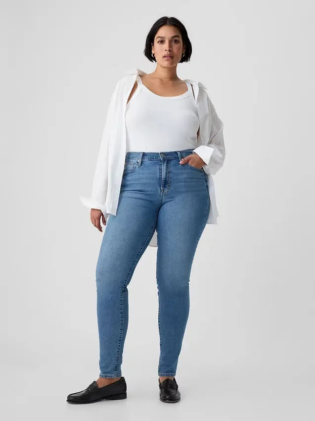True-Skinny-Jeans mit mittlerer Leibhöhe