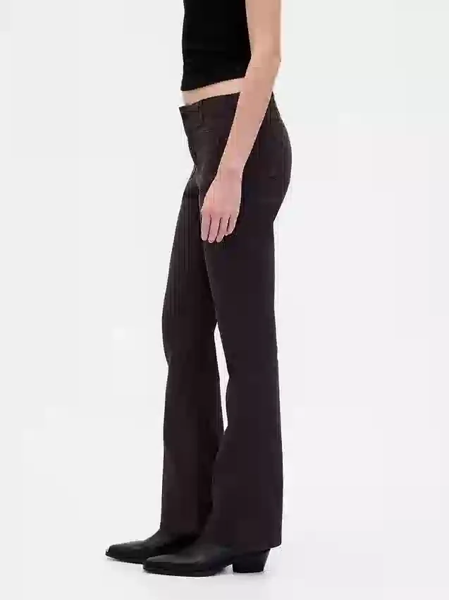 Twill-Hose mit niedriger Leibhöhe, lang und schmal geschnitten