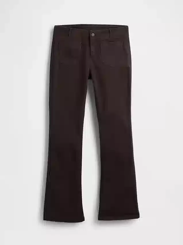 Twill-Hose mit niedriger Leibhöhe, lang und schmal geschnitten