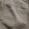 Twill-Hose mit niedriger Leibhöhe, lang und schmal geschnitten