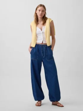 Ultrasoft Easy Barrel Jeans mit hoher Leibhöhe