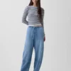 Ultrasoft Easy Barrel Jeans mit hoher Leibhöhe