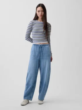 Ultrasoft Easy Barrel Jeans mit hoher Leibhöhe