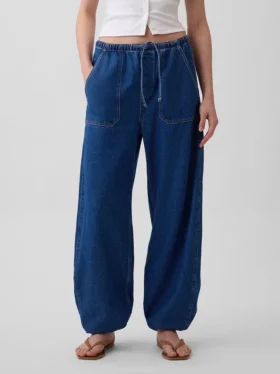 Ultrasoft Easy Barrel Jeans mit hoher Leibhöhe