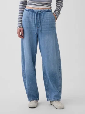 Ultrasoft Easy Barrel Jeans mit hoher Leibhöhe