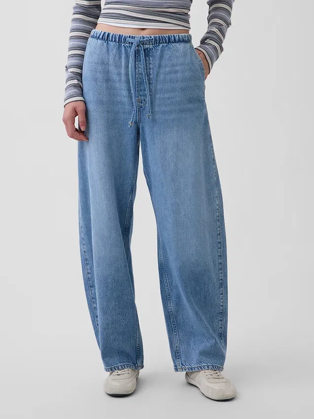 Ultrasoft Easy Barrel Jeans mit hoher Leibhöhe