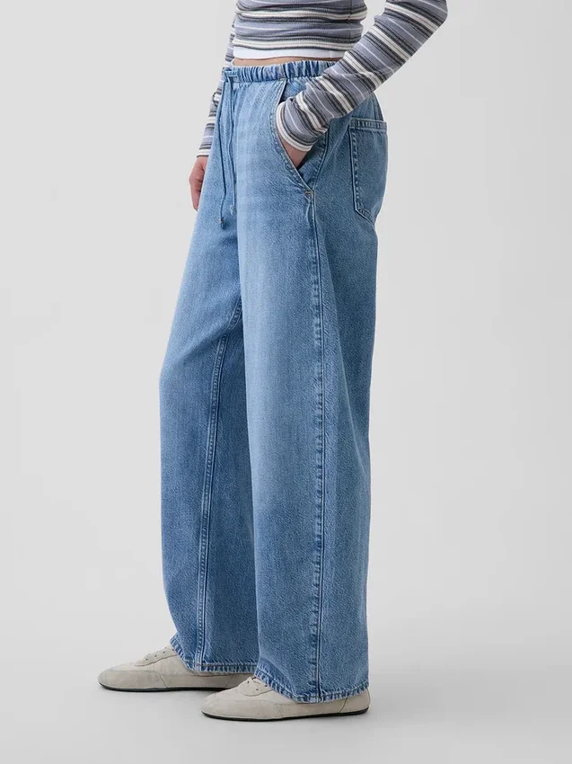 Ultrasoft Easy Barrel Jeans mit hoher Leibhöhe