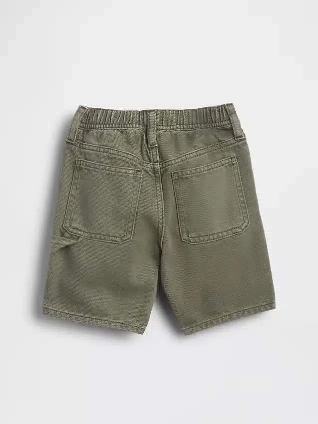Ultrasofte Denim-Carpenter-Shorts zum Hineinschlüpfen für Baby & Kleinkind