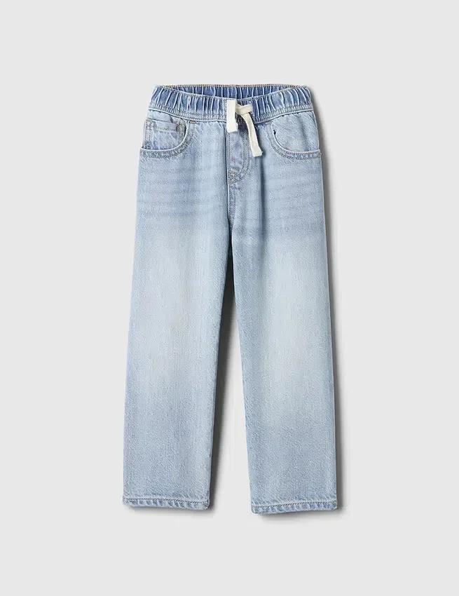 Ultraweiche Baggy-Jeans zum Hineinschlüpfen für Baby & Kleinkind