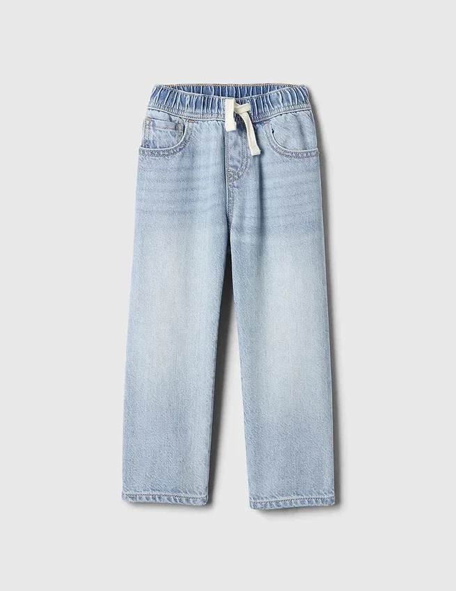 Ultraweiche Baggy-Jeans zum Hineinschlüpfen für Baby & Kleinkind