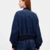 Ultraweiche Denim-Bomberjacke