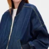 Ultraweiche Denim-Bomberjacke