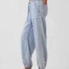 Ultraweiche Denim-Jogginghose mit weitem Bein