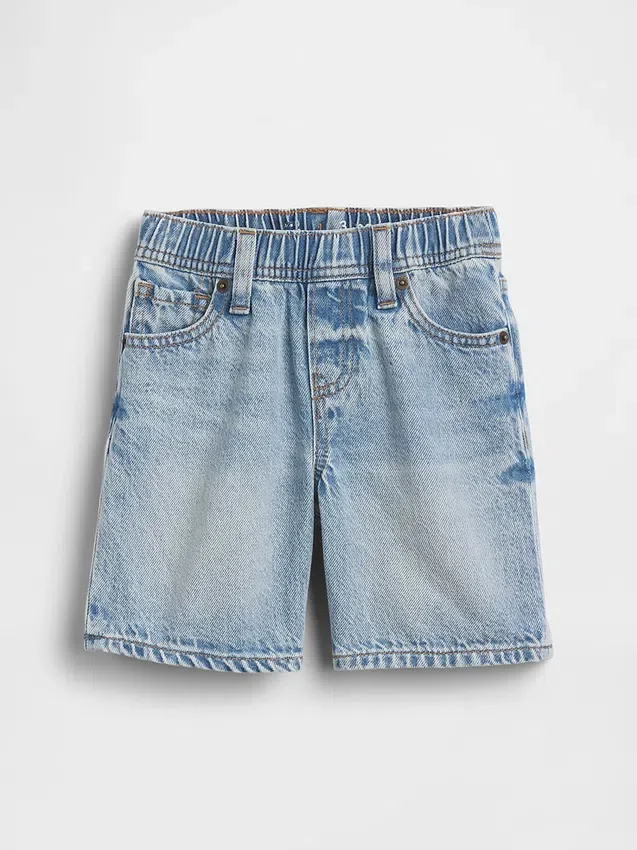 Ultraweiche Denim-Shorts zum Hineinschlüpfen für Baby & Kleinkind