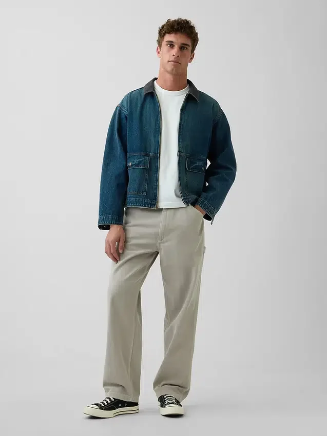 Ultraweiche, weit geschnittene Carpenter-Jeans