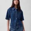 Ultraweiches Denim-Hemd mit Taschen
