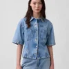 Ultraweiches Denim-Hemd mit Taschen