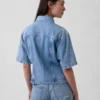 Ultraweiches Denim-Hemd mit Taschen