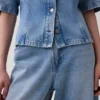 Ultraweiches Denim-Hemd mit Taschen
