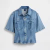 Ultraweiches Denim-Hemd mit Taschen