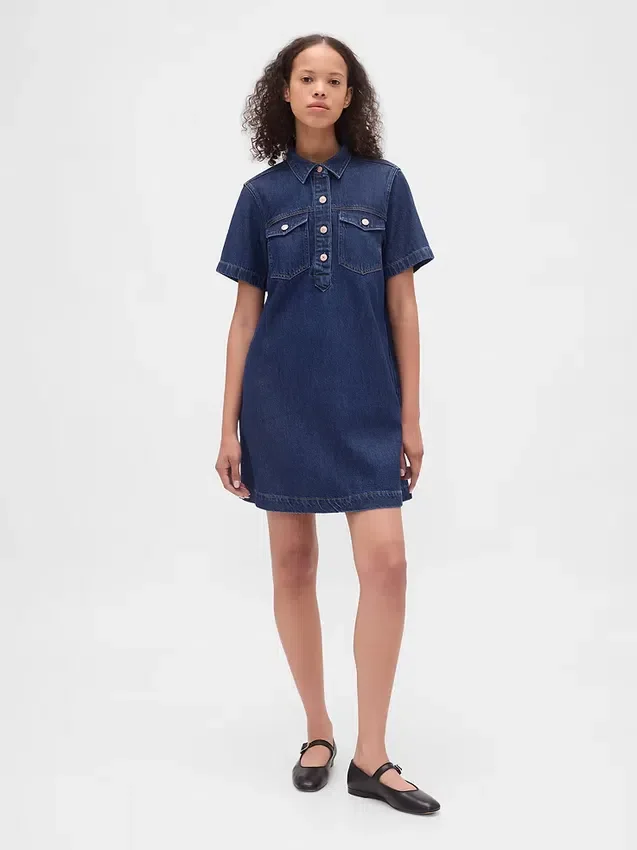 Ultraweiches Denim-Minikleid