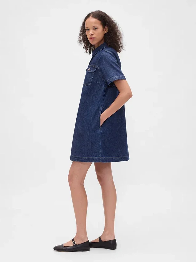 Ultraweiches Denim-Minikleid