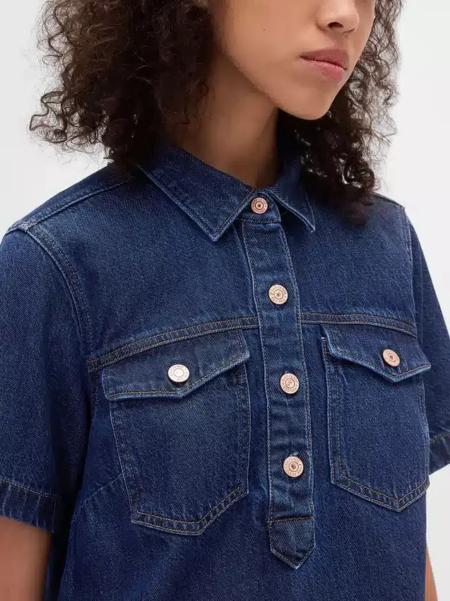 Ultraweiches Denim-Minikleid