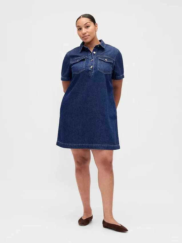 Ultraweiches Denim-Minikleid