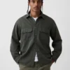 Ultraweiches Denim-Utility-Hemd in lockerer Passform