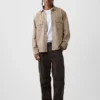 Ultraweiches Denim-Utility-Hemd in lockerer Passform