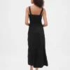 Ultraweiches Maxi-Kleid aus Denim mit Reißverschluss vorne