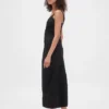 Ultraweiches Maxi-Kleid aus Denim mit Reißverschluss vorne