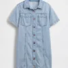 Ultraweiches Mini-Jeanshemdkleid