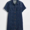 Ultraweiches Mini-Jeanshemdkleid