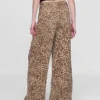 Ultrweiche Baggy-Jeans mit Leopardenmuster und mittlerer Leibhöhe