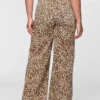 Ultrweiche Baggy-Jeans mit Leopardenmuster und mittlerer Leibhöhe