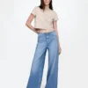 Ultrweiche Baggy-Jeans mit mittlerer Leibhöhe