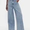 Ultrweiche Baggy-Jeans mit mittlerer Leibhöhe