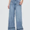 Ultrweiche Baggy-Jeans mit mittlerer Leibhöhe