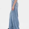 Ultrweiche Baggy-Jeans mit mittlerer Leibhöhe