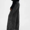 Ultrweiche Baggy-Jeans mit mittlerer Leibhöhe