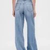 Ultrweiche Baggy-Jeans mit mittlerer Leibhöhe