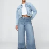 Ultrweiche Baggy-Jeans mit mittlerer Leibhöhe