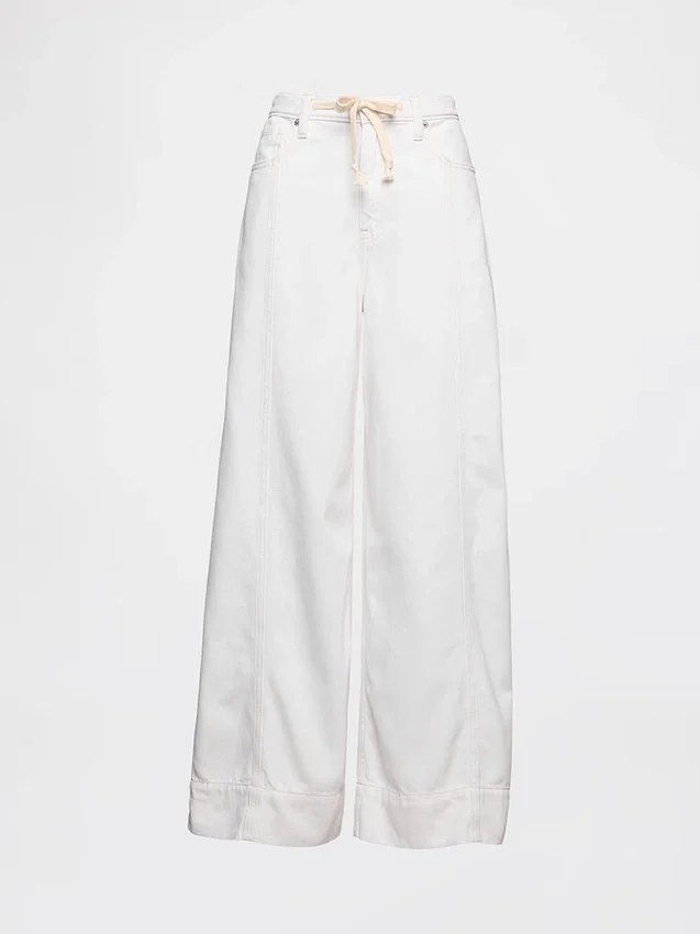 Ultrweiche Baggy-Jeans mit mittlerer Leibhöhe