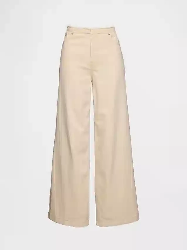 Ultrweiche Baggy-Jeans mit mittlerer Leibhöhe