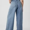 Ultrweiche Baggy-Jeans mit mittlerer Leibhöhe