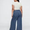 Ultrweiche Baggy-Jeans mit mittlerer Leibhöhe