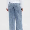 Ultrweiche Baggy-Jeans mit mittlerer Leibhöhe