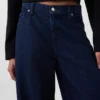 Ultrweiche Baggy-Jeans mit mittlerer Leibhöhe