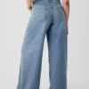 Ultrweiche Baggy-Jeans mit mittlerer Leibhöhe